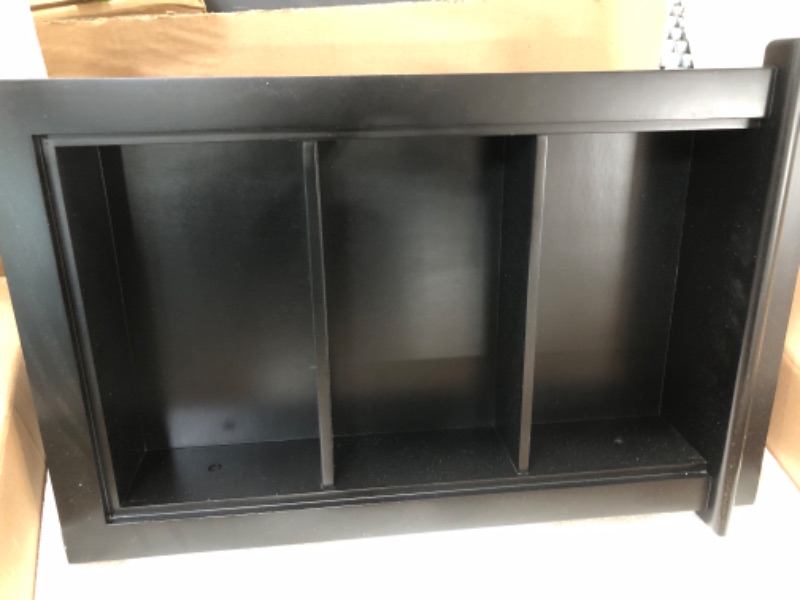 Photo 2 of Fox Hollow Furnishings 14x24 Aiden Wall Niche (Black w/Plain Back) Black W/ Plain Back