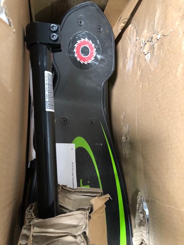 Photo 3 of **PARTS ONLY**
Razor Power Core E90 Electric Scooter - Hub Motor, Up to 10 mph and 80 min Ride Time, for Kids 8 and Up Green Standard Packaging