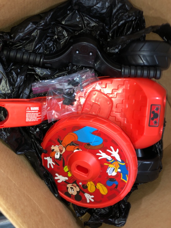 Photo 2 of Fly Wheels Mickey Mouse 10 18-36 M for Kids 33”-35” Tall and up to 35 Lbs ***** USED ITEM *****MISSING PETAL  STICKER RIPPED 