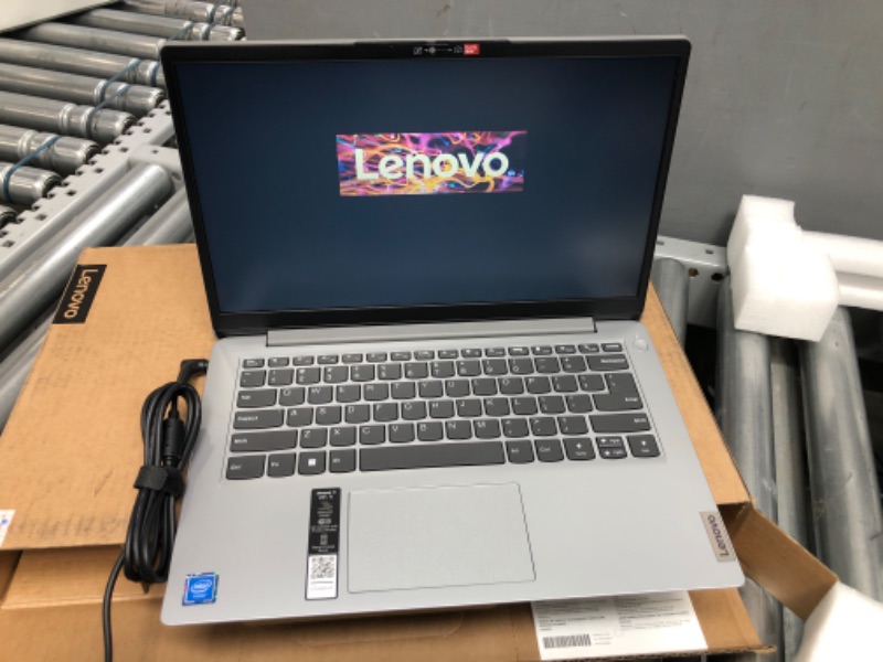 Photo 2 of Lenovo IdeaPad 1i 14.0" HD Laptop - Intel Celeron N4020, 4GB RAM, 64GB eMMC, Windows 11 S Mode - Cloud Grey (82V6S00000)