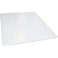 Photo 1 of Clear Rectangle Office Chair Mat For Low Pile Carpet