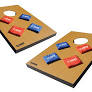 Photo 1 of  Tournament 2x3 Bag Toss with Platforms and Foldable Wooden Legs