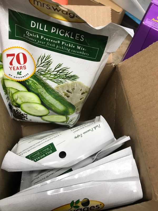 Photo 1 of 
Mrs. Wages Quick Process Dill Pickle Mix for Fresh Pickling Cucumbers, 6.5 Oz (Pack of 6)