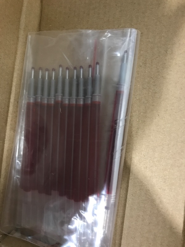 Photo 1 of Pentel Refills Ink for EnerGel Liquid Gel Pen, 0.7mm, Red Ink, Value Set 2pks of 12
24 total 