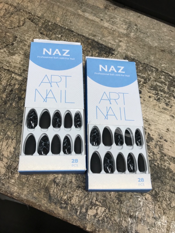 Photo 1 of Bundle of 2 Naz At Nail Set Black 