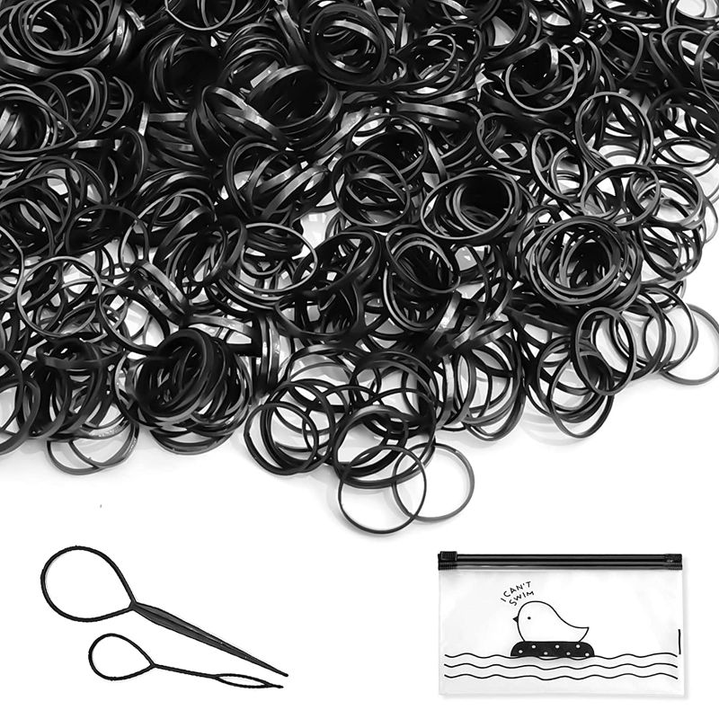 Photo 1 of Bundle of 3 
Yiyintong 1000pcs Small Mini Elastic Hair Rubber Bands Hair Ties