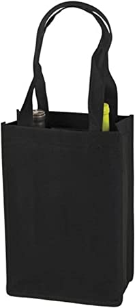 Photo 1 of 2pk wine water carrier blk tote