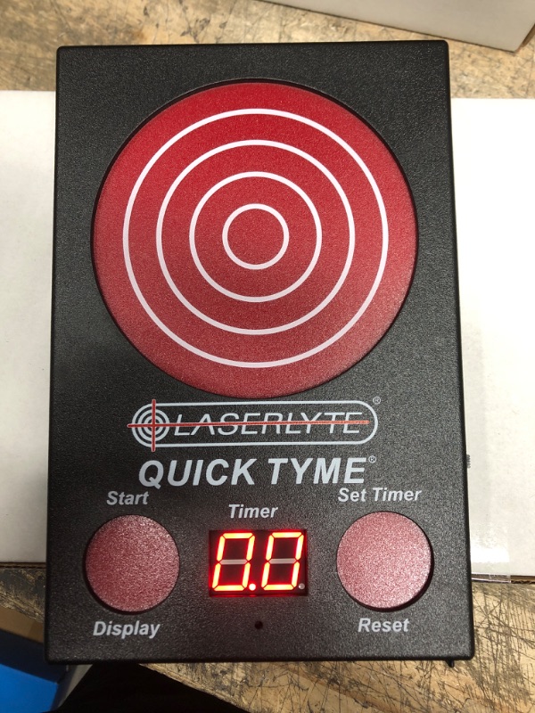 Photo 2 of LaserLyte Quick Tyme Laser Trainer Target with Point of Impact Display and Timed Games for Reactive Laser Shooting and Dry Fire Practice