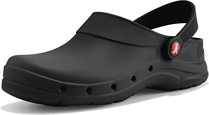 Photo 1 of EVA WALK - Clogs for Women and Men - Non Slip Shoes for Work -Bistro Chef Clogs - Nurse and Garden Shoes 
SIZE: 10 Women's----7.5 Men's 
