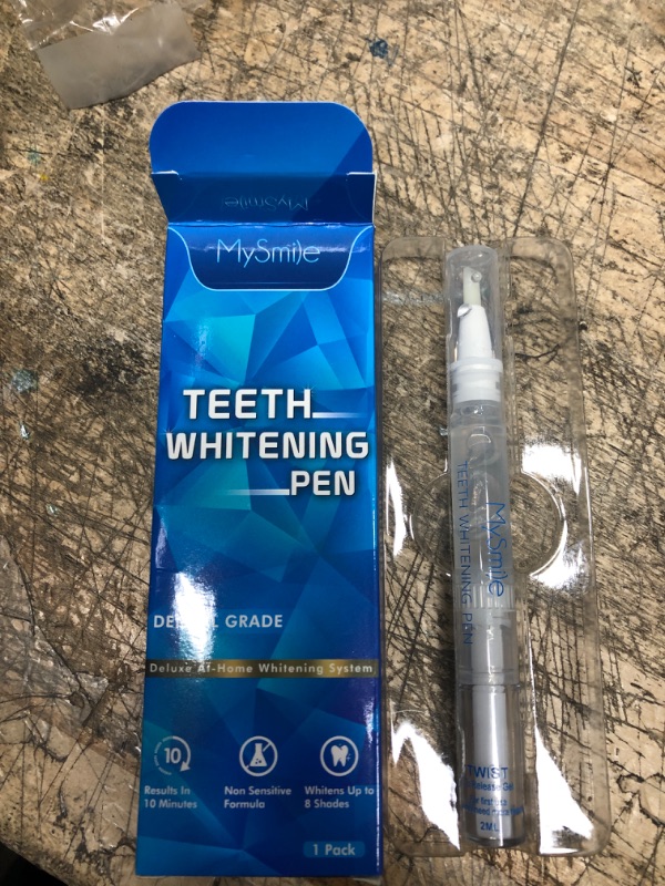 Photo 1 of MySmile Teeth Whitening Pen for Sensitive Teeth, Fast Result Teeth Bleach Pen with 35% Carbamide Peroxide Teeth Whitening Gel, Whitening Gel Refill Teeth Whitener, Help Remove Year Stains(Pack of 1) 1 Count (Pack of 1)
