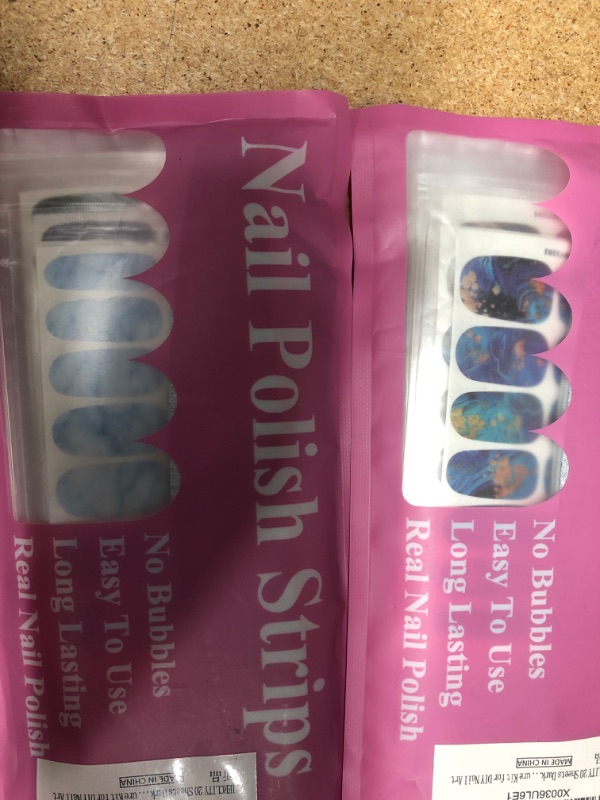 Photo 2 of 2 packs of 20 nail polish strips
