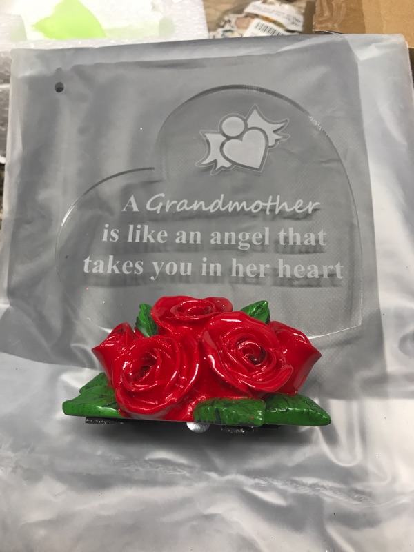 Photo 2 of *** POWERS ON *** Giftgarden Gift for Anniversary Couple Him Her Wedding Christmas Valentines Day, 7 Color LED Cake Topper Religious Love Token Heart Stuff with Red Roses for Wife Husband Girlfriend Boyfriend Mom Red Anniversary gift