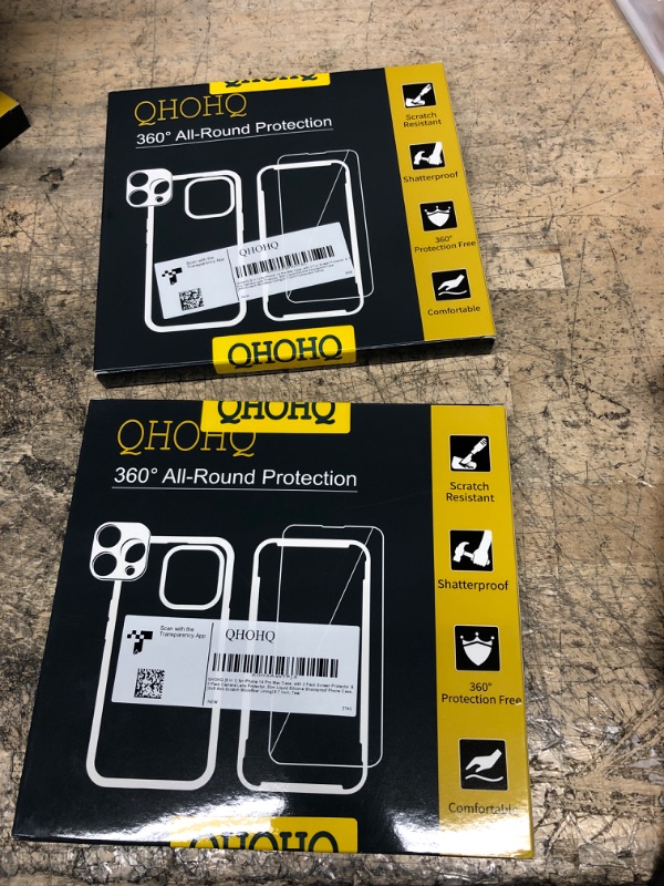 Photo 1 of 2 ITEMS QHOHQ [5 in 1] for iPhone 14 Pro Max Case, BUNDLE