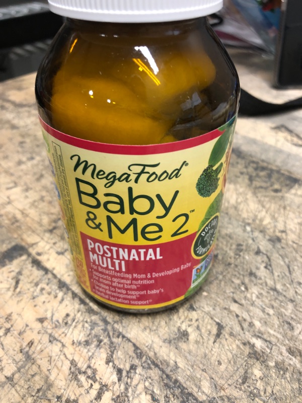 Photo 1 of *** EXP 10/2023 *** MegaFood Baby & Me 2 Postnatal Multi - Postnatal Vitamins for Breastfeeding Moms with Folate (Folic Acid Natural Form), Choline, Biotin & Moringa Leaf - Non-GMO & Vegetarian - 60 Tabs (30 Servings)