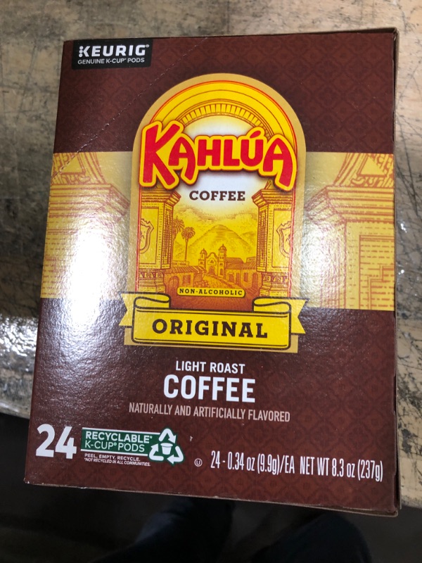 Photo 2 of Kahlua Coffee Original, Keurig Single Serve K-Cup Pods, Light Roast Coffee, 96 Count 24 Count (Pack of 4) exp 11/23