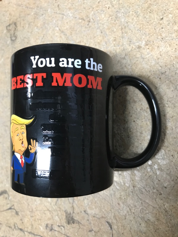 Photo 2 of 2-Pack You are the Best Mom [12oz] Color Changing Trump Mug for Mom. Best Birthday or Christmas Presents for Mom. Donald Trump Coffee Mug for Mothers. Trump Gifts for Mom from Daughter or Son. Maga 2024 .Mom (12oz) Ceramic