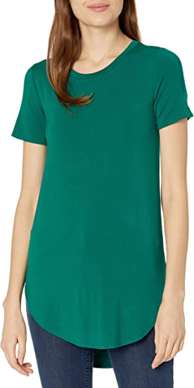 Photo 1 of Daily Ritual Women's Jersey Standard-Fit Short-Sleeve Open Crewneck Tunic
LARGE 