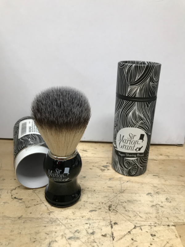 Photo 2 of 2 SETS - Vegan Shaving Brush: Vegan Shave Brush with Badger Hair Imitation – Wet Brush – Vegan Shaving Brushes for Men, Shaving Brush Vegan – Sir Marlon Grant