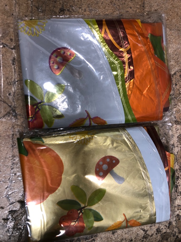 Photo 1 of bundle of 2 6Pcs Thanksgiving Balloons Decorations Maple Pine Pumpkin Leaves Fall Mylar Balloons for Fall Autumn Harvest Thanksgiving Themed Birthday Baby Shower Party Decorations Supplies