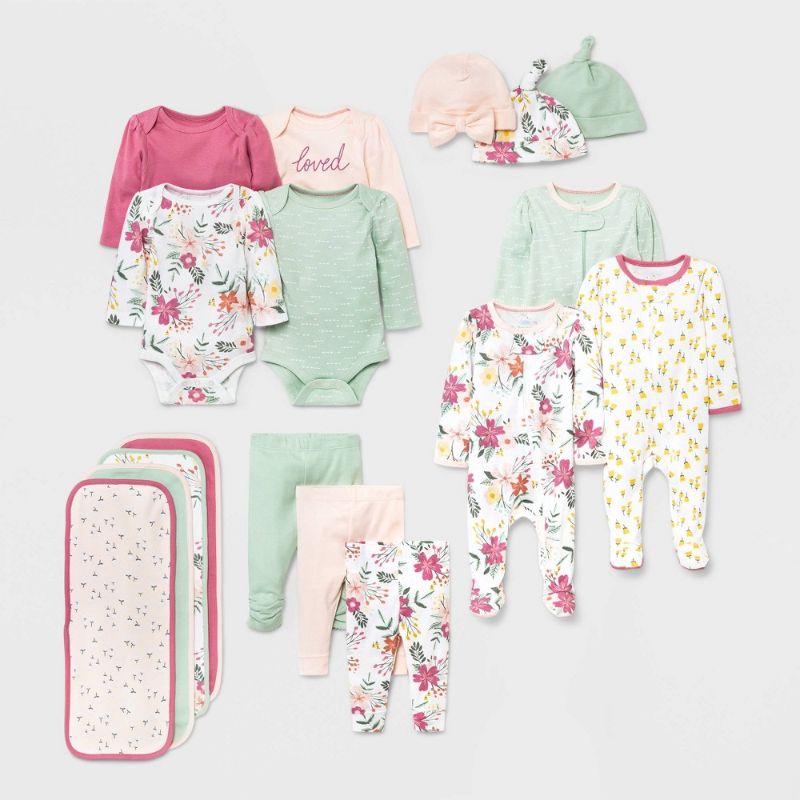 Photo 1 of Baby Girls' Meadow Layette Set - Cloud Island™ Pink 3 -6 mos