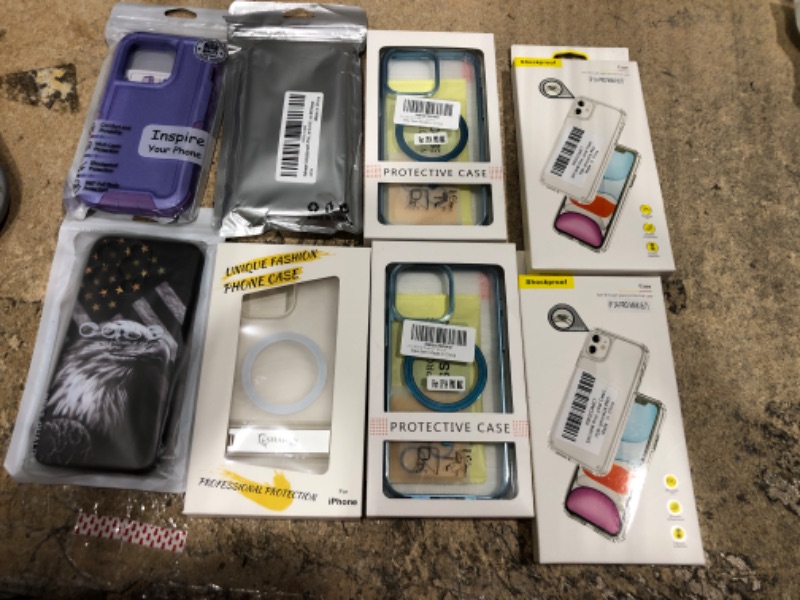 Photo 1 of (IPHONE CASES 8 ITEM BUNDLE) (IPHONE 14 pro,max)