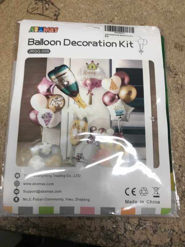 Photo 1 of ABXMAS Birthday Party Balloons Decoration Set, White Balloons Metal Red Balloons with Wine Bottle and Wine Glass Shape Balloons 65 Pieces for Boys Girls Men Women Birthday Party Decorations