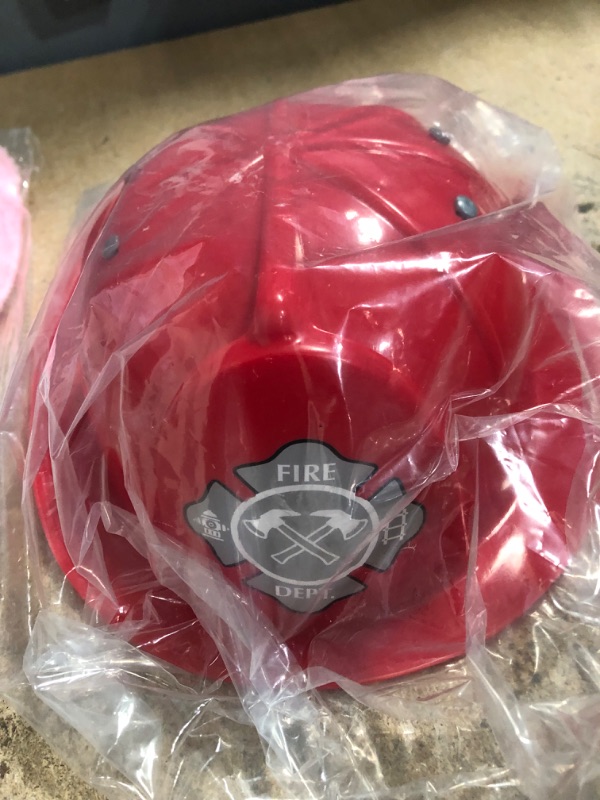 Photo 2 of Easter Bunny Ears And Red Fire Fighter Hat 