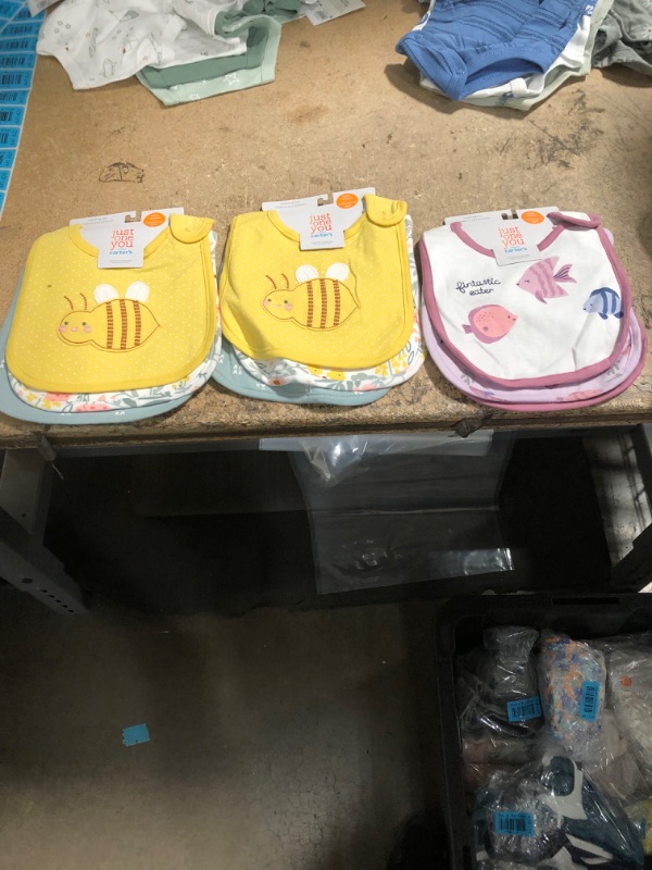 Photo 3 of (X2) Baby Girls' 3pk Bee Bib - Just One You® Made by Carter's Yellow
(X1) Baby Girls' 3pk Sea Creatures Bib - Just One You® Made by Carter's Purple
