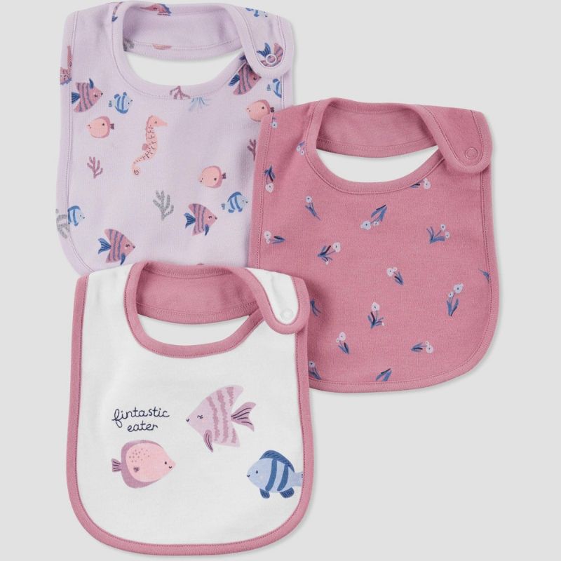 Photo 1 of (X2) Baby Girls' 3pk Bee Bib - Just One You® Made by Carter's Yellow
(X1) Baby Girls' 3pk Sea Creatures Bib - Just One You® Made by Carter's Purple
