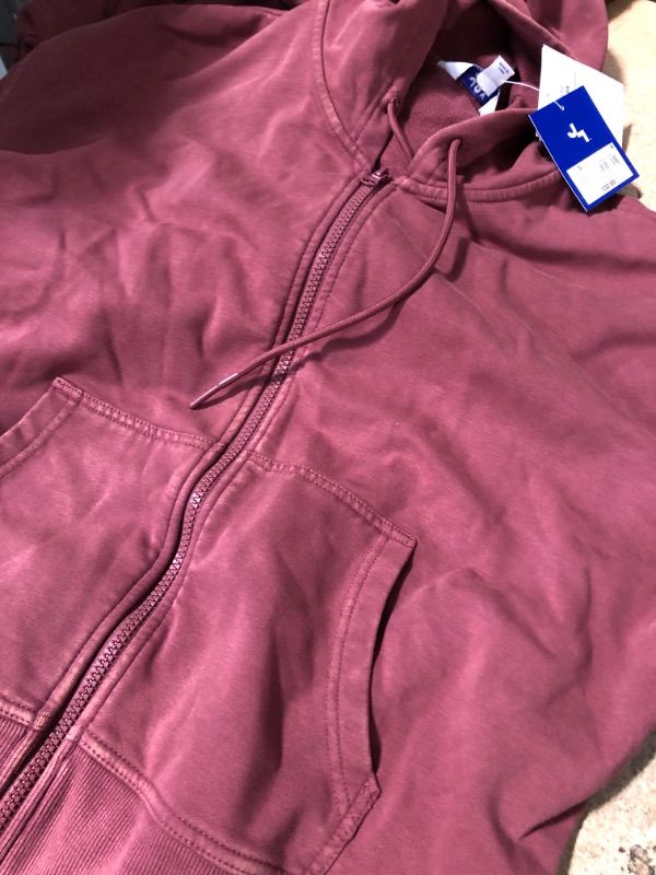 Photo 2 of Women's Full Zip French Terry Acid Wash Hoodie - JoyLab™ SIZE S