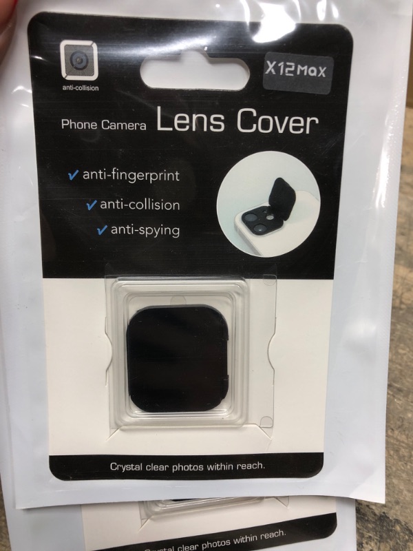 Photo 2 of (pack of 2) Camera Lens Cover Protecter Compatible with iPhone x12 Promax,Anti-Spying,Camera Lens Protector Protecting Privacy and Securtiy?Black?