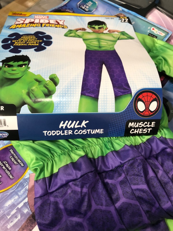 Photo 1 of Hulk Costume
size toddler 2-3t 