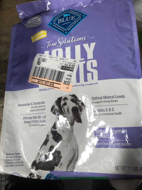 Photo 3 of **EXPIRES JUL16/2023** Blue Buffalo True Solutions Jolly Joints Mobility Support Chicken Dry Dog Food for Adult Dogs Whole Grain 11 Lb. Bag
