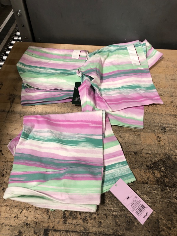 Photo 1 of 3 PACK OF Women&#39;s High-Rise Bike Shorts - Wild Fable&#8482; Violet Striped XXL