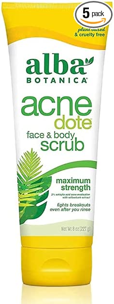 Photo 1 of Alba Botanica Acnedote Maximum Strength Face & Body Scrub, 8 oz. BEST BY 4/25