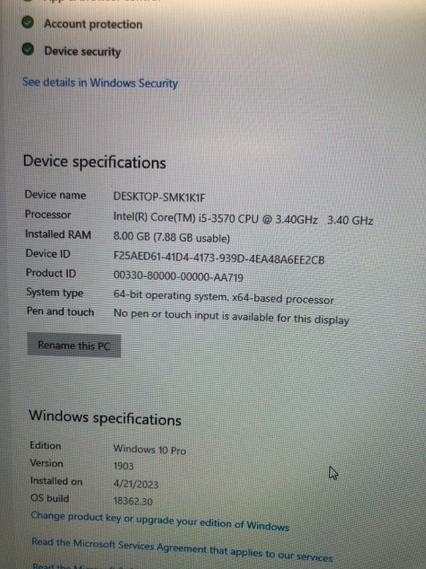 Photo 7 of HP 8300 Elite Small Form Factor Desktop Computer, Intel Core i5-3470 3.2GHz Quad-Core, 8GB RAM, 500GB SATA, Windows 10 Pro 64-Bit, USB 3.0, Display Port 