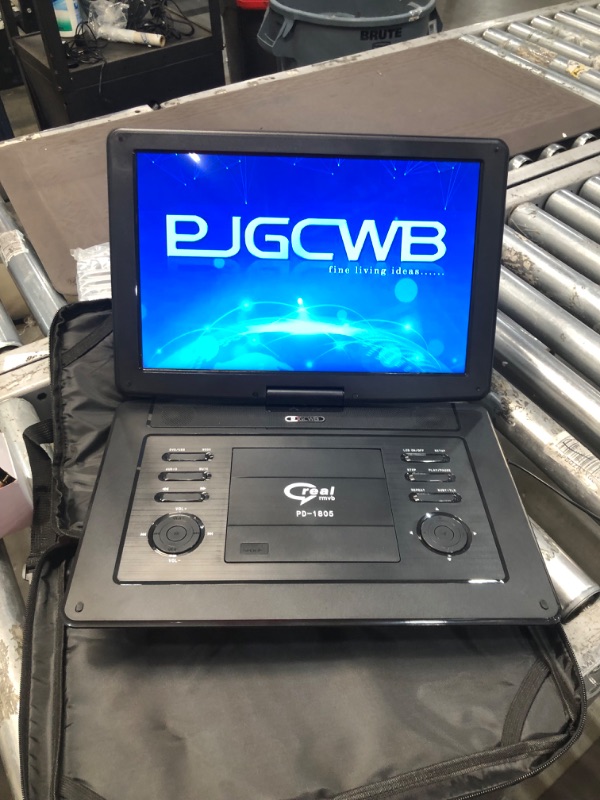 Photo 1 of 17.9" Portable DVD Player with 15.6" Large HD Screen,Support AV-in/Out and Multiple Disc Formats ,High Volume Speaker,with Extra Carrying Bag,Black……