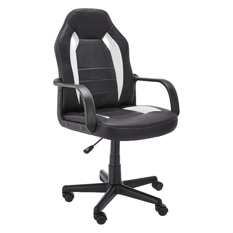 Photo 1 of 
Amazon Basics Racing/Gaming Style Office Chair - Faux Leather,