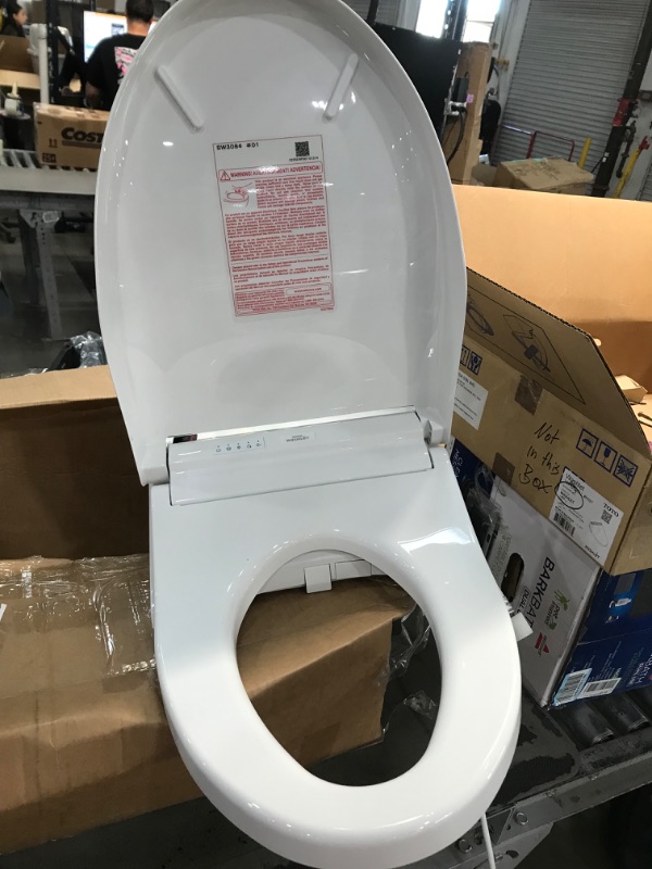 Photo 2 of TOTO SW3036R#01 WASHLET K300 Electronic Bidet Toilet Seat, Cotton White Cotton White Self Cleaning Wand with EWATER