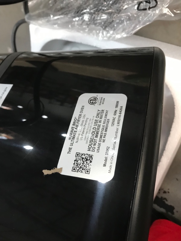 Photo 3 of 
Like New****Nuwave Brio 7-in-1 Air Fryer Oven, 7.25-Qt with One-Touch Digital Controls, 50°- 400°F Temperature Controls in 5° Increments, Linear Thermal (Linear T)