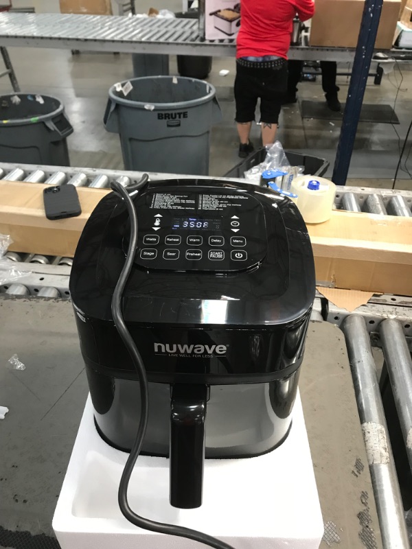Photo 2 of 
Like New****Nuwave Brio 7-in-1 Air Fryer Oven, 7.25-Qt with One-Touch Digital Controls, 50°- 400°F Temperature Controls in 5° Increments, Linear Thermal (Linear T)