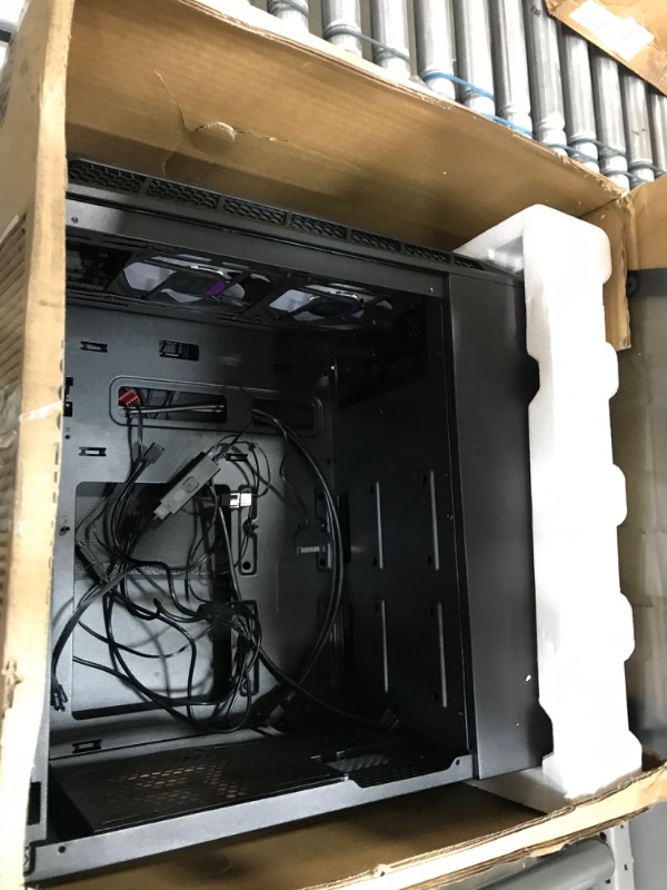 Photo 7 of Cooler Master MasterBox MB320L ARGB Micro-ATX with Dual ARGB Fans, DarkMirror Front Panel, Mesh Front Intake Vents, Tempered Glass Side Panel & ARGB Lighting System MB320 Micro-ATX Tower ARGB