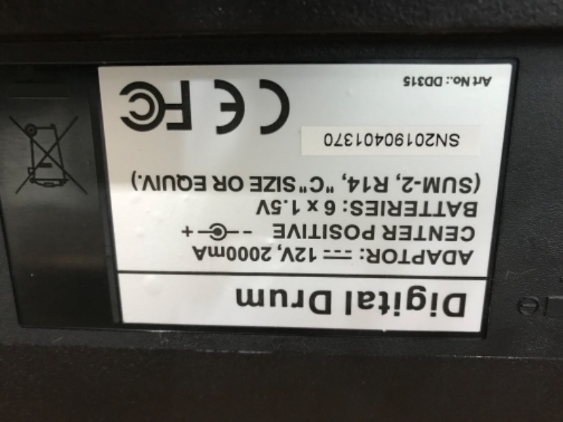 Photo 2 of *UNFUNCTIONAL*- FOR PARTS*- Pyle Portable Drums, Tabletop Drum Set, 7 Pad Digital Drum Kit, Touch Sensitivity, Wireless Electric Drums, Drum Machine, Electric Drum Pads, LED Display, Mac & PC - PTED01
