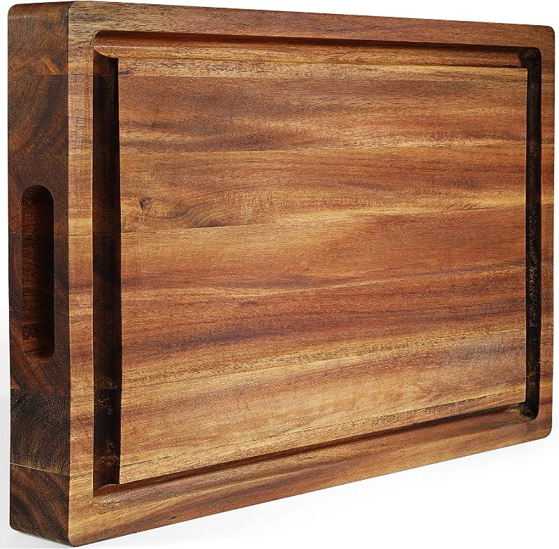 Photo 1 of  Thick Acacia Wood Cutting Board: