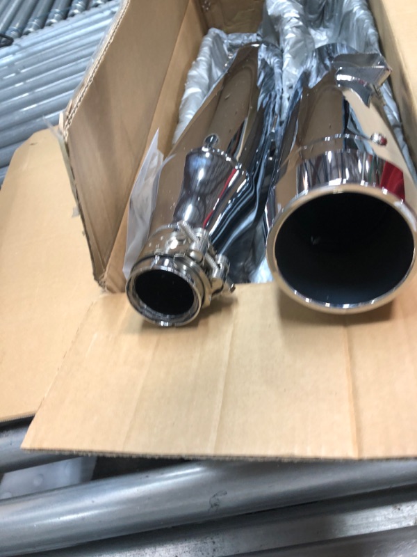 Photo 3 of ***Parts Only***3.5” Slip on Mufflers for 2018-2022 Harley Softail Standard, Street Bob, Low Rider, Slim, Breakout, Fat Boy(13CC)