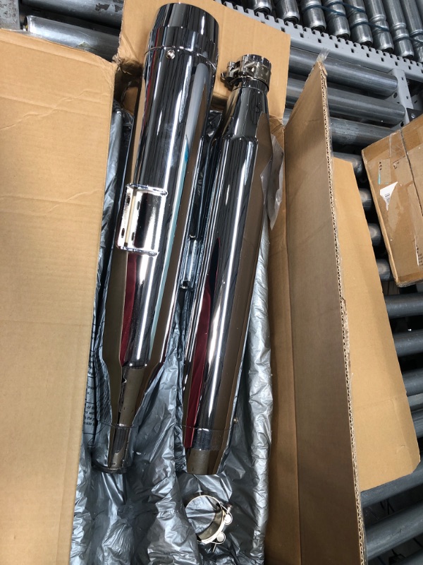 Photo 2 of ***Parts Only***3.5” Slip on Mufflers for 2018-2022 Harley Softail Standard, Street Bob, Low Rider, Slim, Breakout, Fat Boy(13CC)