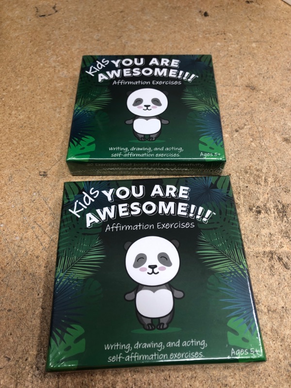 Photo 2 of You Are Awesome!!! Kids Affirmation Exercises 30 Cards Pre-school game to practice affirmations by Acting, Drawing and Writing. Self-Esteem, Calming affirmations, Confidence and self love boosting. Designed for kids to self guide themselves or interact as