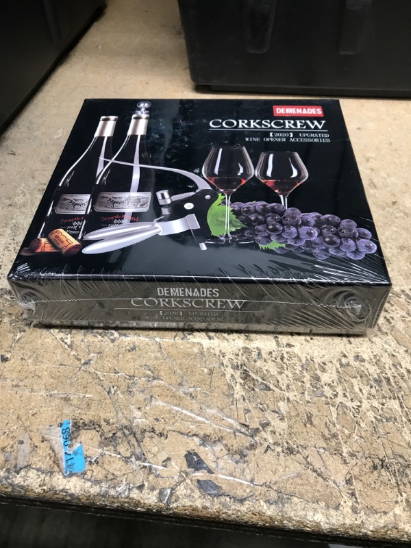 Photo 2 of (*SEALED NEVER OPEN*)  Wine Bottle Opener Corkscrew Set-[2020 Upgraded] Holleringlan Wine Opener Kit With Foil Cutter,Wine Stopper And Extra Spiral