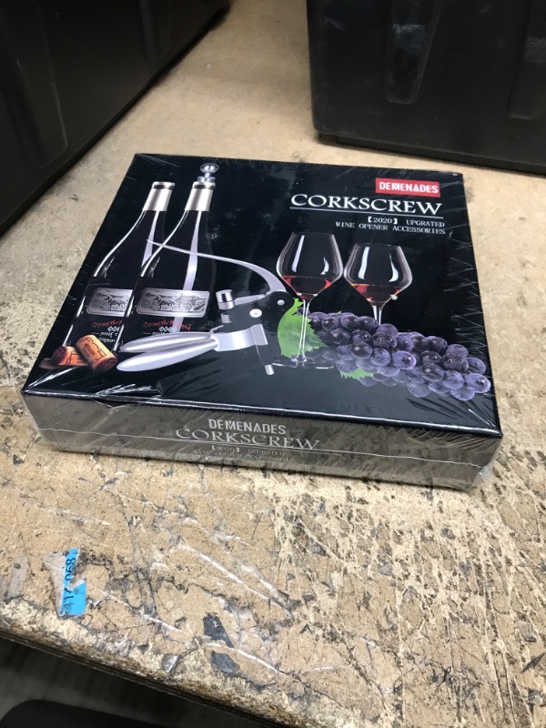 Photo 2 of (*SEALED NEVER OPEN*)  Wine Bottle Opener Corkscrew Set-[2020 Upgraded] Holleringlan Wine Opener Kit With Foil Cutter,Wine Stopper And Extra Spiral