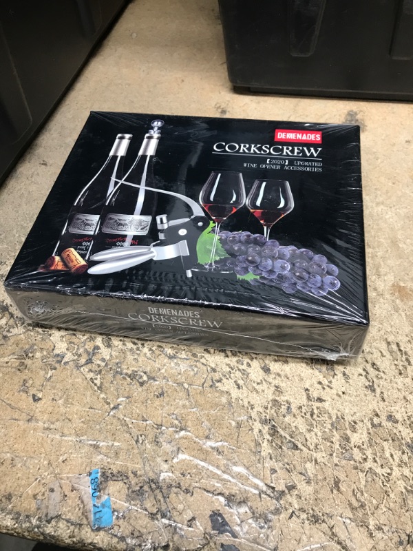 Photo 1 of (*SEALED NEVER OPEN*)  Wine Bottle Opener Corkscrew Set-[2020 Upgraded] Holleringlan Wine Opener Kit With Foil Cutter,Wine Stopper And Extra Spiral